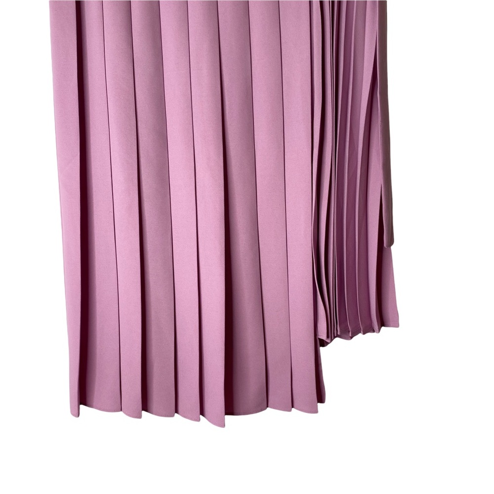 Anthropologie Leith Accordion Pleated Asymmetrical Midi Full Skirt M - Picture 5 of 9